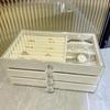 Three-Layer Acrylic Jewelry Box with Anti-Oxidation and Large Capacity Storage for Rings