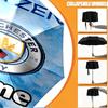 Custom Name Personalized Manchester City FC Print Umbrella, Auto Open Close, 8‑Rib Sturdy Frame, Commute Camping Hiking Use, Birthday Gift