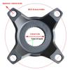 Electric Bike 104mm Chainring Adapter Spiders, Aluminium Alloy Torques Sensors Spiders Adapter for Electric Bicycles