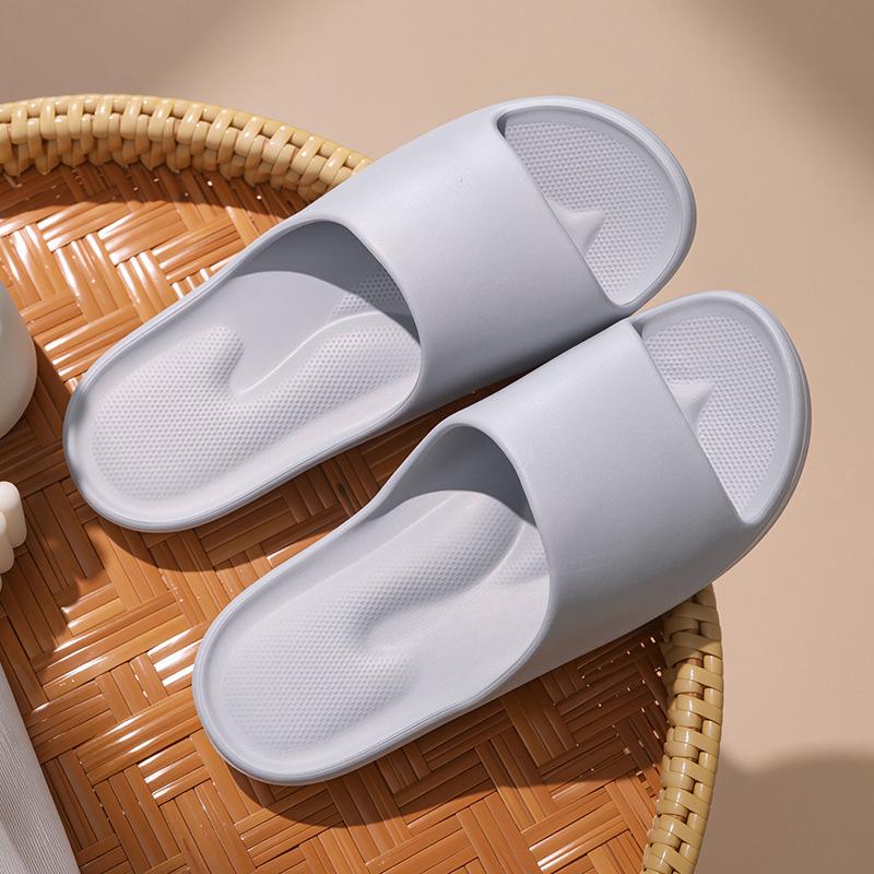 Eva Slippers Thickened Stepping On Shit Feeling Outer Wear Slippers Women's Household Men's and Women's Slippers Nonslip and Deodorant Indoor Slippers