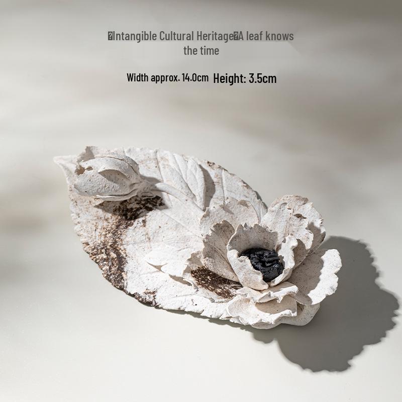 Керамический подсвечник-цветок ручной работы Xichun - Грубая керамика Декор для дома Сувенир