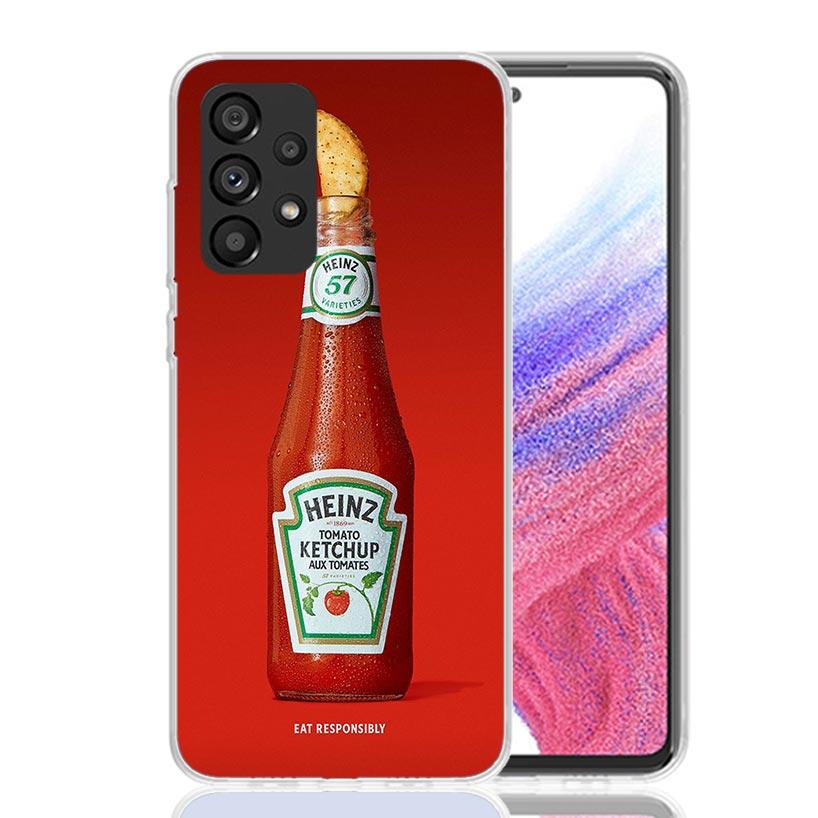 Lamb Heinz Tomato Ketchup Phone Case For Samsung Galaxy A17 A16 A14 A15 A13 A57 A56 A54 A55 A53 A37 A36 A34 A35 A33 A26 A24 A25