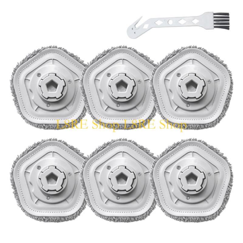 L8RE Plastic Replacement Cloth Mop Wipes Rag Mop Cleaning Heads Pad Sweeping Robot Accessories for Dreame Bot W10 W10Pro