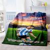 Messi 32 Customize Your Name Blanket Lightweight Customizable Blanket Warmthful Decor Suitable for Home Decor Chair Nap Couch Ideal for All Seasons