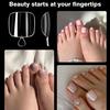 Xiaomi 600pcs Ultra Short Square Soft Gel Toe Nails Clear Full Cover Pre Shaped Fake Foot Nail Tips DIY Extension Press On Toes
