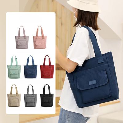 Büyük Kapasiteli Kadın Moda Trendi Omuz Çantası Naylon Sıçrama Önleyici Çok Yönlü Tote Çanta Kore Versiyonu Taşınabilir Alışveriş Çantası