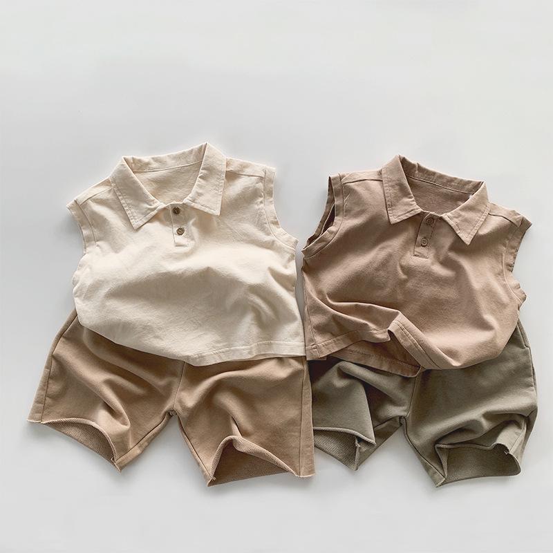 Kids' Summer Cotton-Feel Shorts - Lightweight, Versatile Straight-Leg Sweatpants for Boys & Girls, Korean Style