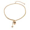 Skull necklace European and American personality hexagonal star accessories foreign trade hot-selling punk versatile pendant