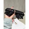 Large Frame Double Bridge Sunglasses For Men, New Fashionable Retro Square Style, Versatile Street Style Sunglasses For Women