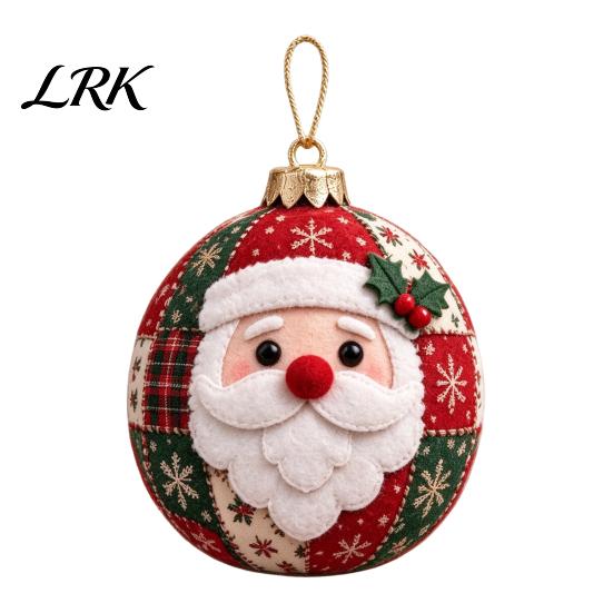 Creative Christmas Activity Kits Patchwork Ball DIY Kit, Fabric Ornament Sewing Xmas Quilting Supplies for Beginners Craft Kit Adults, Handmade