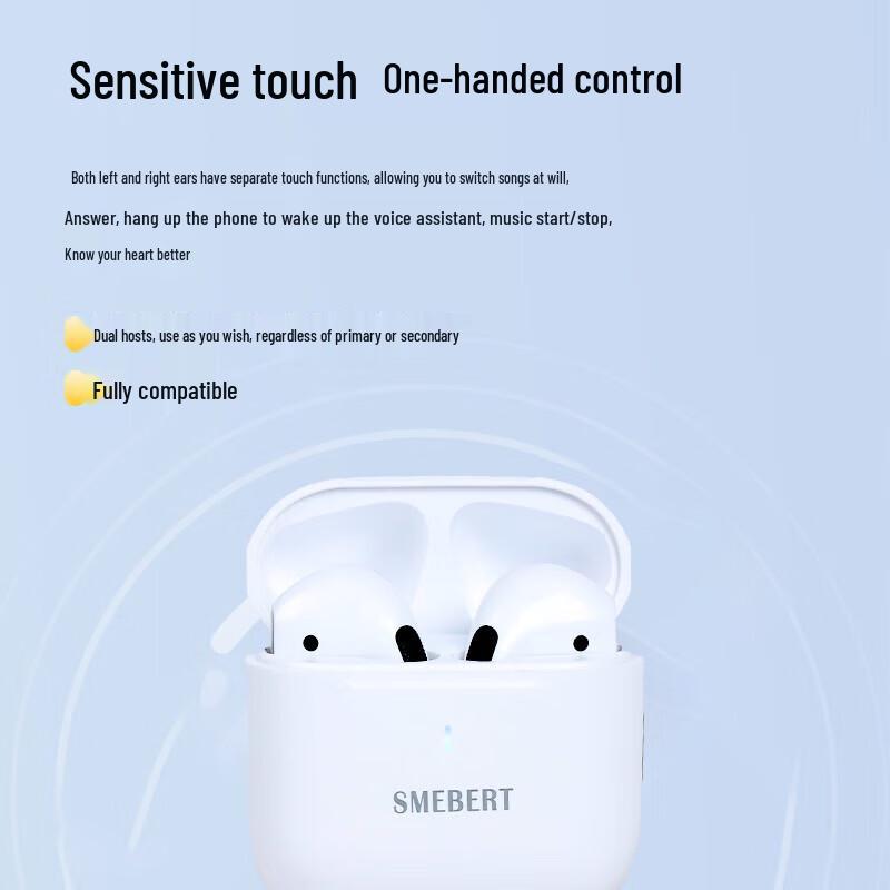 SMEBERT X1 Wireless Bluetooth Noise-Cancelling Earbuds