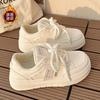 Autumn and Winter Cotton Shoes Velvet Women's Shoes Little White Shoes Women's 2025 New Platform Shoes Ins Trendy Versatile Niche Board Shoes