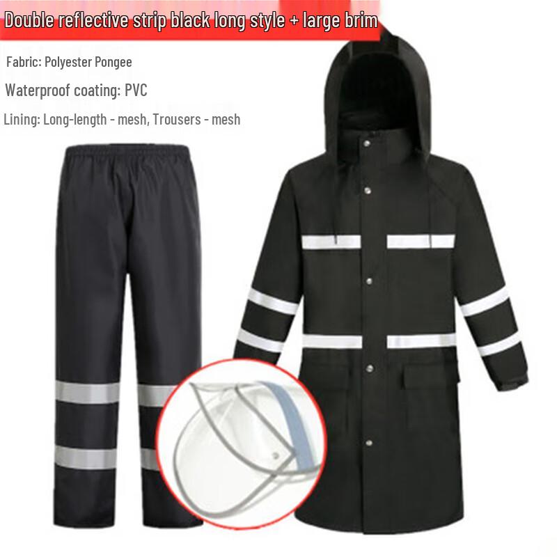 High-Visibility Security Rain Suit