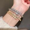 Animal Inspired Jewelry Braided Snake Shape Copper Bracelet With Zirconium Accents For Women