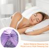 Imitation Silk Women Hat Solid Color Twist Knotted Design Turban Hat Solid Color Sleeping Hat Home Headwear