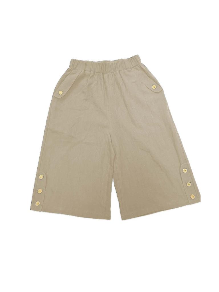 2025 Women's High-Waist Cotton Linen Shorts - Solid Straight-Leg Casual Pants