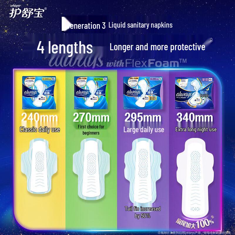 Whisper Future-Sense Liquid Sanitary Pads