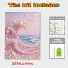 Pearl Wave DIY Diamond Art Kits 15.7x19.6inch Gem Art Diamond Painting Kits Without Frame for Adults Gift Idea Home Wall Decor