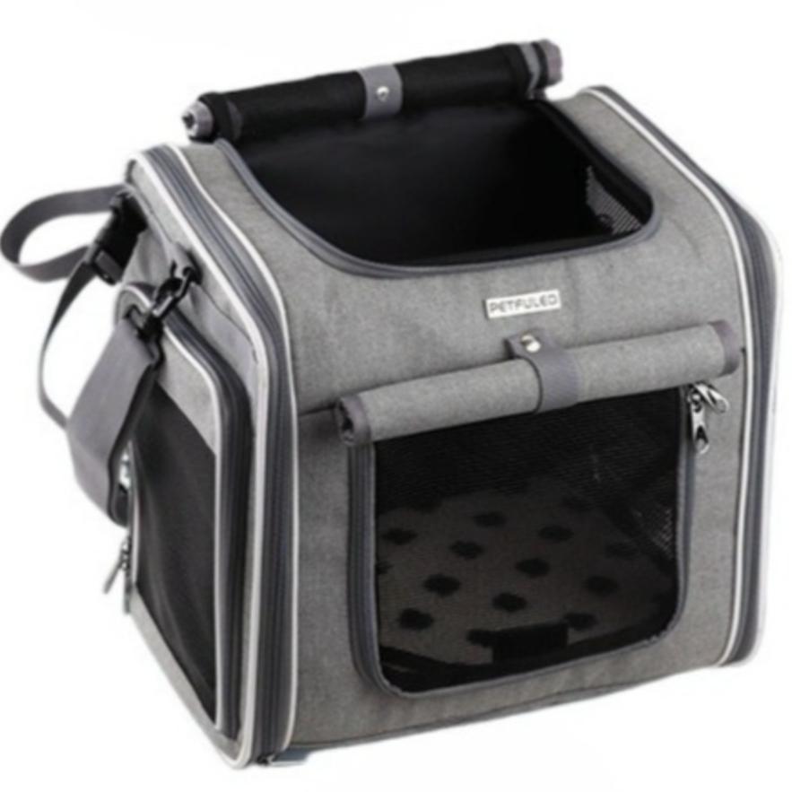 Foldable Bike Pet Carrier Front Mount Bicycle Basket for Small Dogs and Cats Cycling Breathable Travel Bag Pet Products