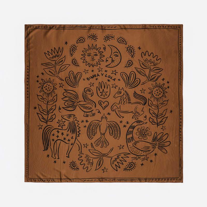 BIMBA Y LOLA BIMBA Y LOLA Esoteric Two-Tone Scarf B256AIF010BRF