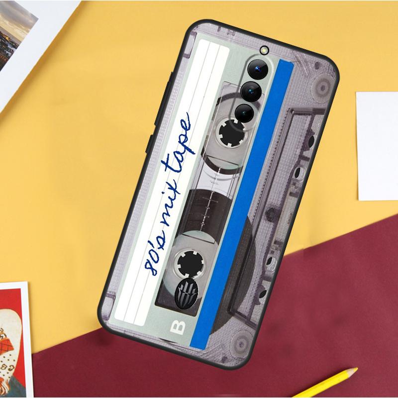 

Vintage Cassette tape retro style Case For ZTE Nubia Red Magic 10 Air 5G 6R 6 7 6S 7S Pro 8 9 10 11 8S 9S 10S Pro Plus Cover Red Magic 8 Pro Plus