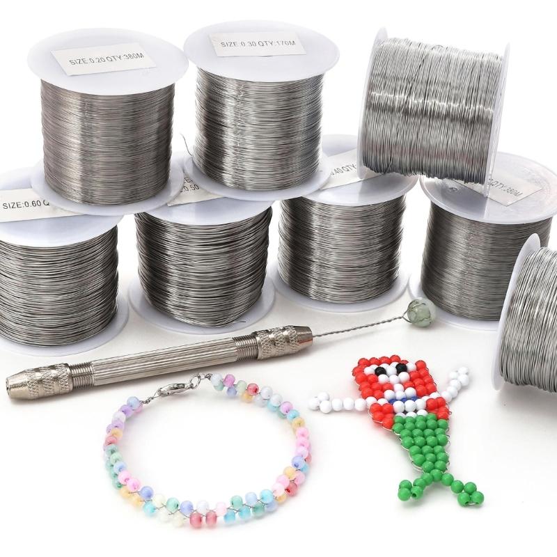 0.2/0.3/0.4/0.5/0.6mm Wire Flexible Metal Wire Alloy Texture for Jewelry Making and Sculpting Suitable for Craft Project