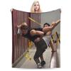Kiss Heated Rivalry Fleece Throw Blankets Hollanov Blanket for Bed Bedroom Lightweight Bedding Throws