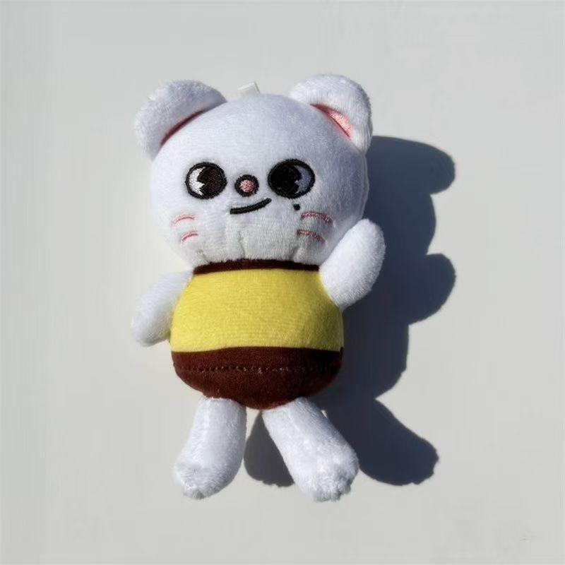 Nuevos Llaveros de Muñeco de Peluche de Stray Kids Figura Colgante Llavero Encanto Soporte para Llaves Decoración de Bolso