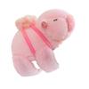 Simulation Plush Doll Slap Bracelet Pink Capybara Capybara Plush Wrist Band  Birthday Gift