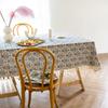Tischdecke Tischdecke für Tisch Retro Rechteckige Elegante Tischdecken Weiße Porzellan Quaste Tischwäsche für Esstisch