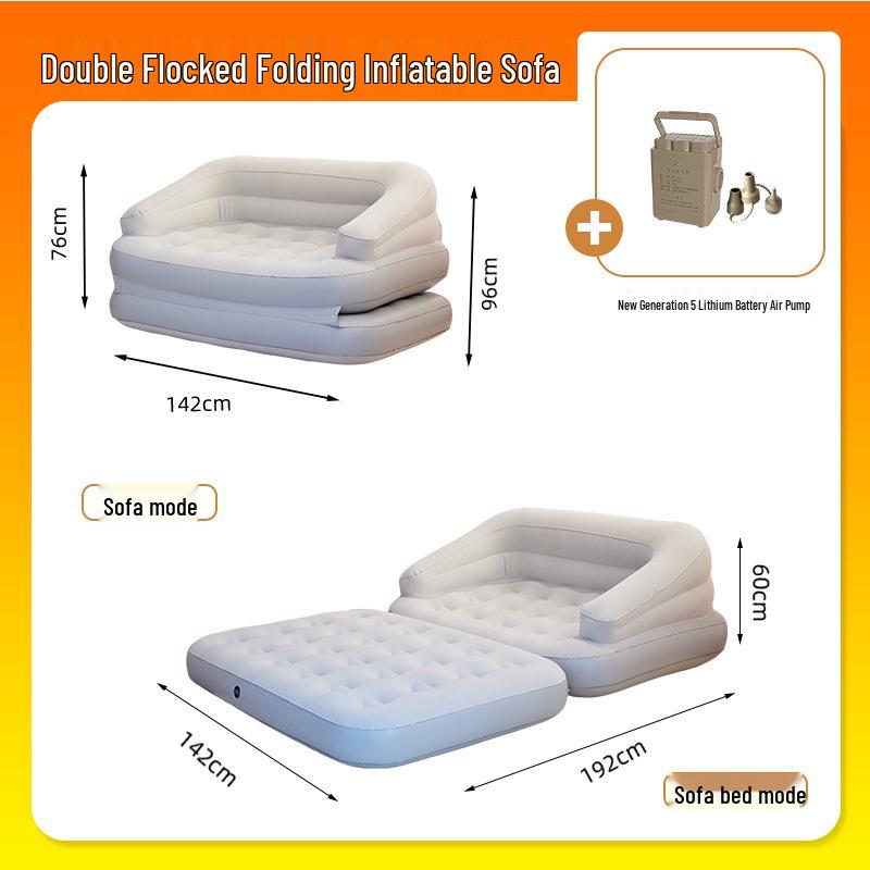 Canapé-lit Gonflable Portable d'Extérieur et Coussin d'Air de Camping