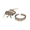 Irregular Bow Ring for Men and Women, Light Luxury, Simple Sweet and Cool Style, Open Index Finger Ring, Fashionable and Personalized Couple Ring
