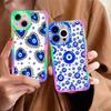 Glücksaugen Blaues Auge Klare Handyhülle Für VIVO S1 V20 V21 V21E V23 V23E V25 V27 V27E V29E V30E V30 V40 V50 V60 Hülle Capa Cover