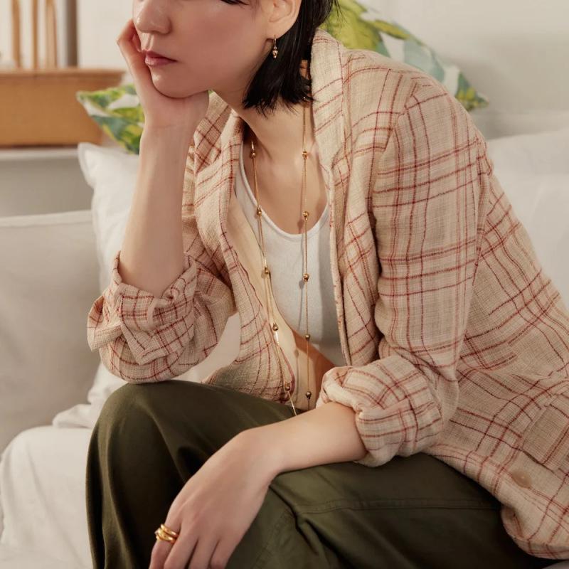 Niche Personality, Trend Temperament, Simple Flower Bud Long Chain Can Be Stacked In Double Layers, Fashionable Commuting Must Enter Necklace Women