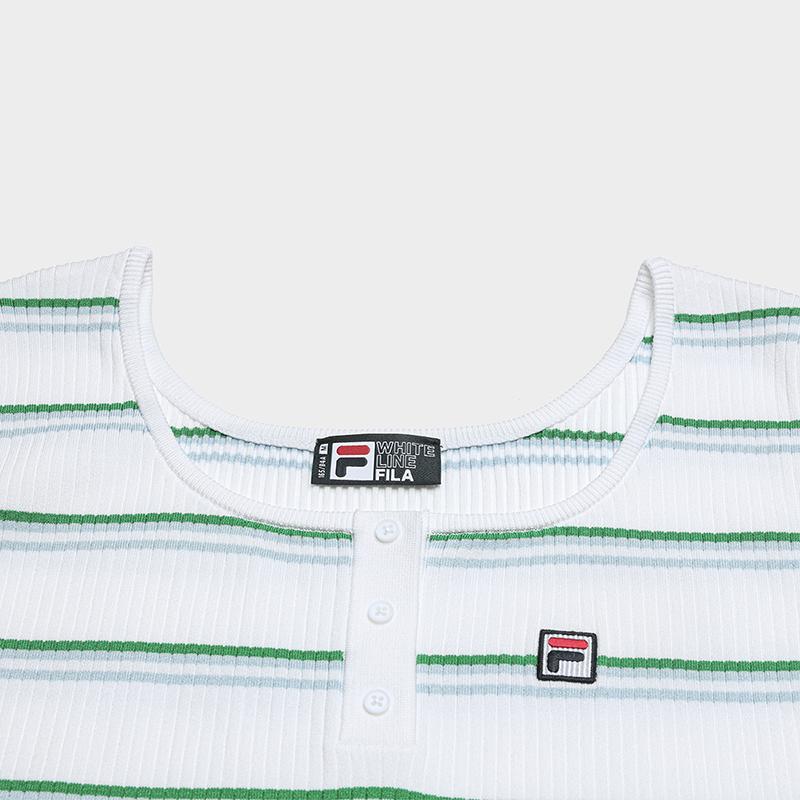 FILA Heritage Fresh Striped Color Block Slim Fit Tank Top Women tops F11W638110F-ZA