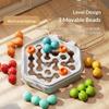 Mini Pocket Montessori Puzzle Toys Beads Game Iq Board Game Children'S Spatial Logical Thinking Training Kid Education Toys Gift