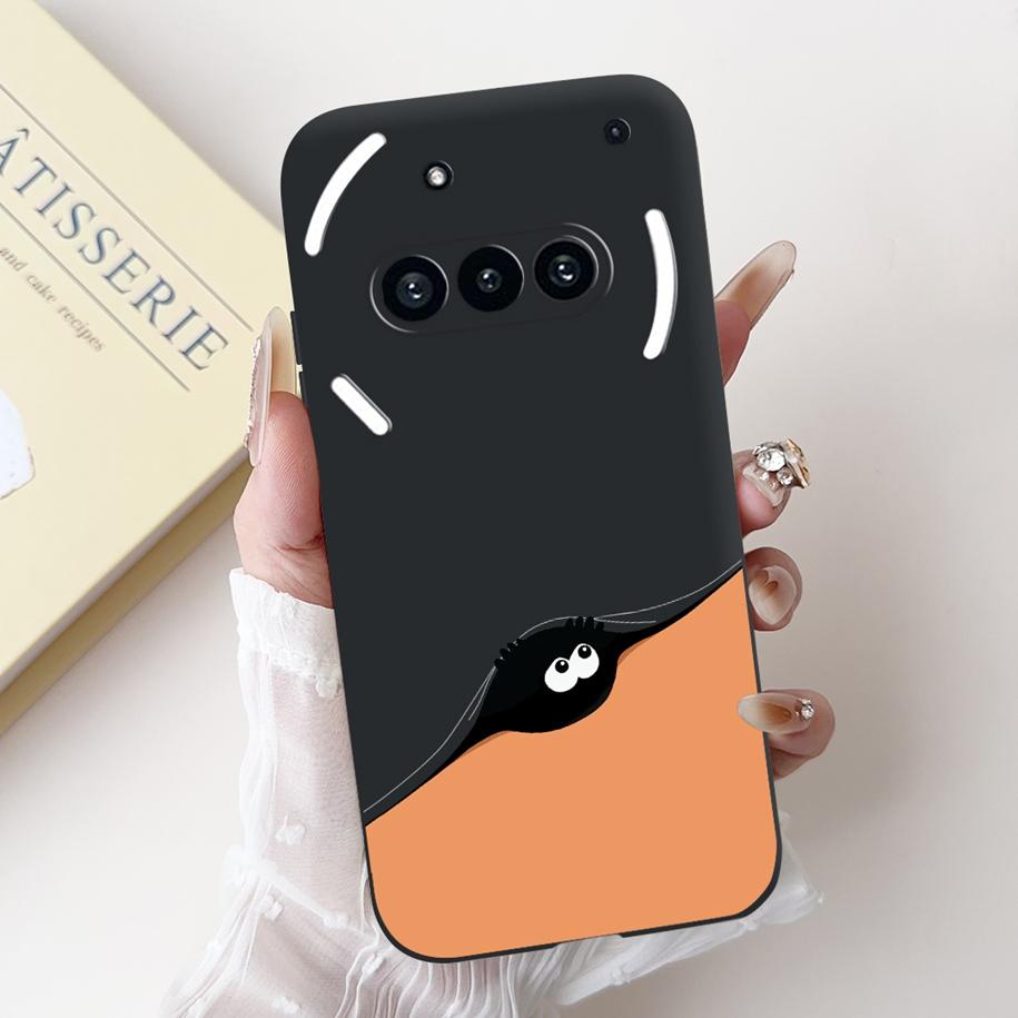 Para Funda Nothing Phone 3A A059 Lindo Dibujo Animado Panda Astronauta Silicona Suave Negro Mate Cubierta Para Nothing Phone3a Pro A059P Fundas
