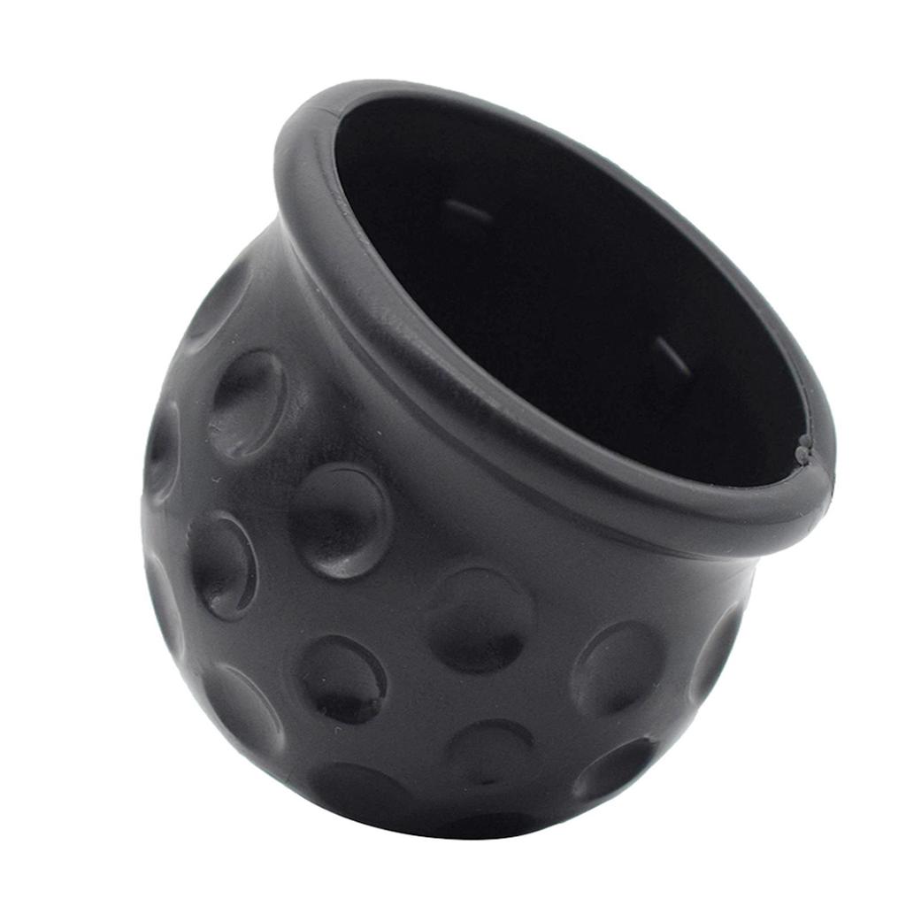 Tow Bar Ball Cover Cap Trailer Towing Hitch Universal Black 50Mm Rubber Caravan Trailer Towball Protect Car Styling Accessories
