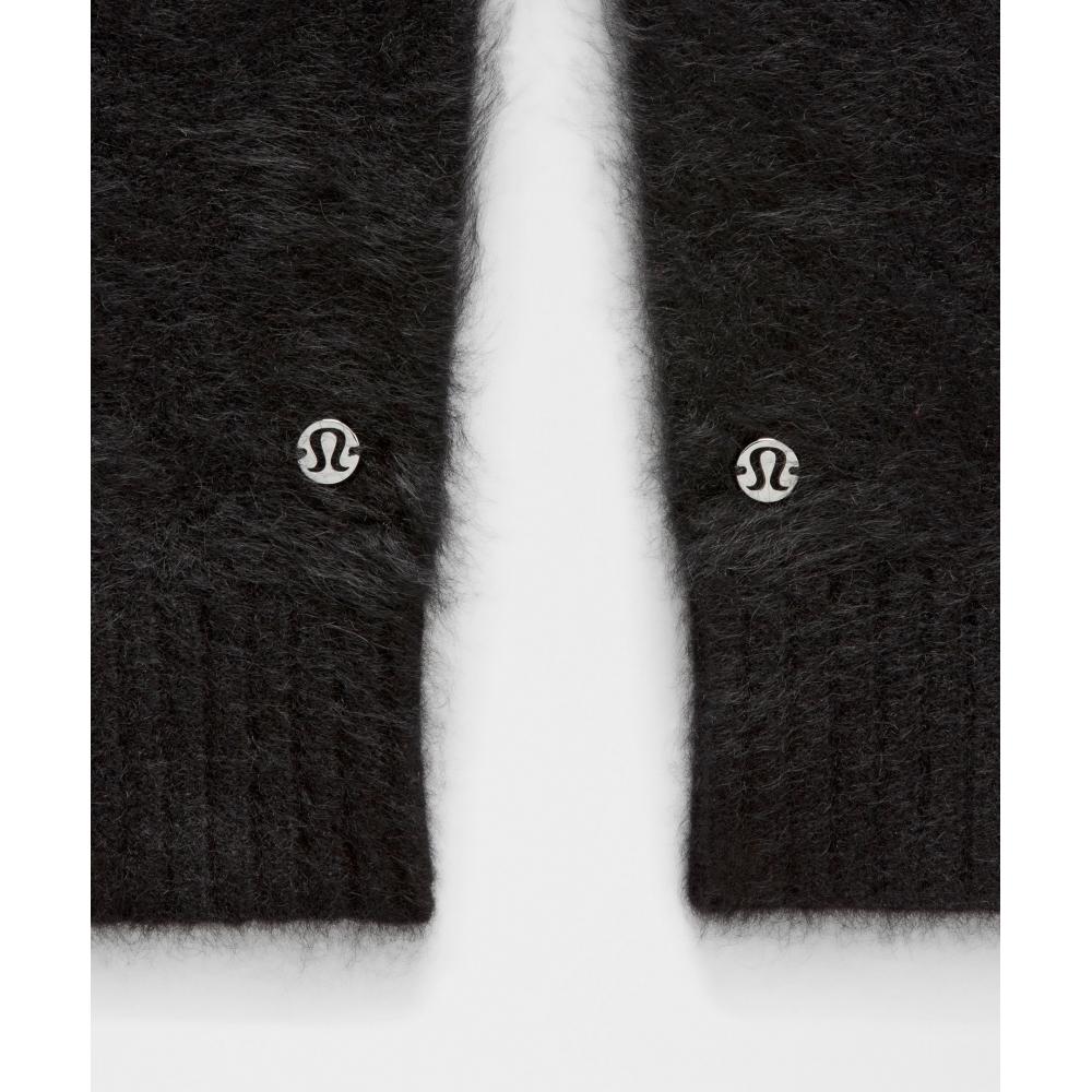 Lululemon Fuzzy Cashmere Mittens Black