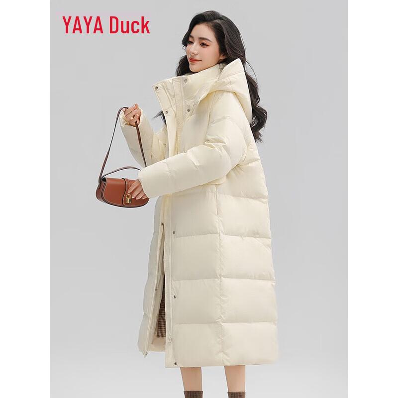 YAYA Women's Long Over-Knee Down Jacket