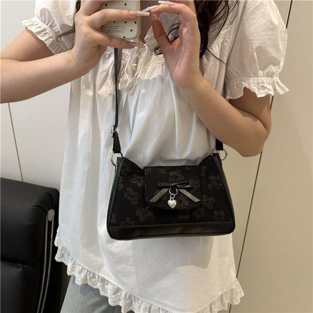 Luxury Bow Shoulder Bag Korean Women's Handbags Fashion Bow Crossbody Bag  Purses