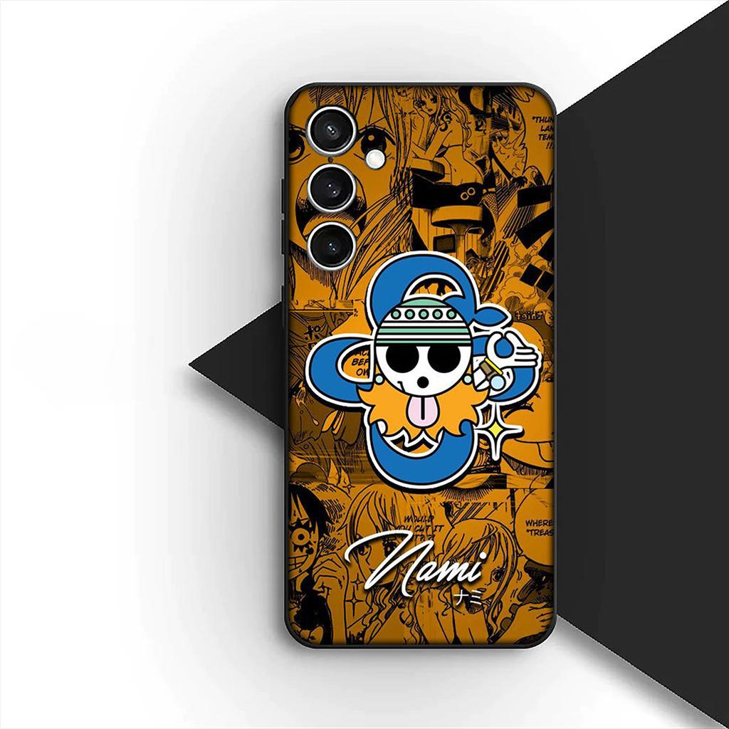 Cover for Samsung Galaxy S24 S25 S23 FE Ultra Plus S7 Edge S25+ S23+ A56 5G Casing Phone Case Wallpaper Nami One Piece Luffy