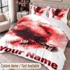 Cristiano Ronaldo Bedwäsche-Set mit Aufdruck Benutzerdefinierter Name Text 1 Bettbezug 2 Kissenbezüge Für Schlafzimmer