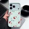 New Year Christmas Pattern Phone Case For iPhone 16e 17 Air 16 15 14 17 Pro Max 13 12 Pro 15 11 Shockproof Soft TPU Leather Texture Cover