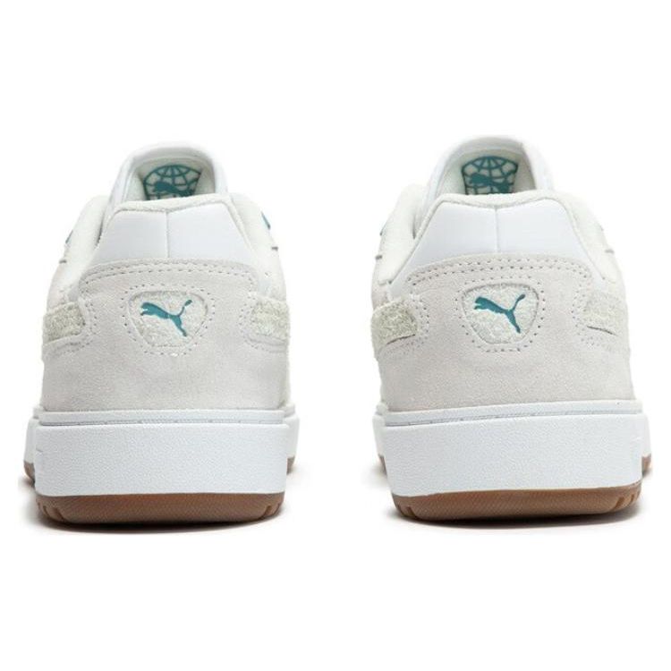 Puma Doublecourt Low Top Sneakers Unisex Sneakers White Gray Blue 393283-02