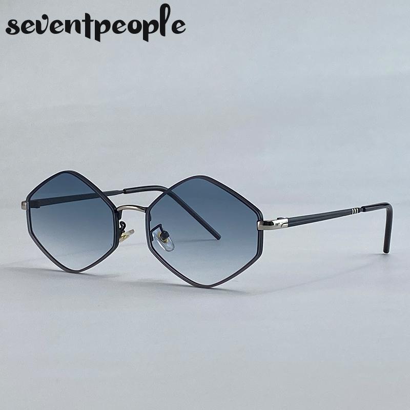 

Small Frame Hexagon Punk Sunglasses Women Luxury Brand Classic Steampunk Polygon Sun Glasses For Ladies Vintage Shade UV400