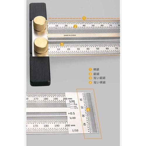 CarAngels Stainless Steel Woodworking Marking Gauge, 90-Degree Ruler, Square, Stop Square with Holes, Carpentry Marking Tool (300mm)