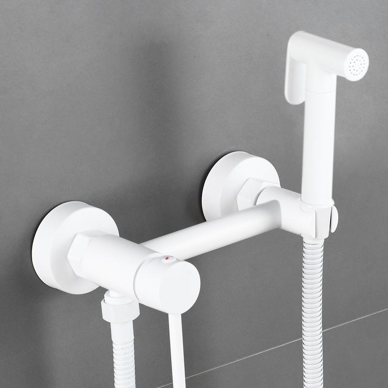 Messing Wasserhahn Dusche Bidet Tragbarer Sprüher Badezimmer Toilette Bidet Heiß- und Kaltmischer Wasserventil Jet-Set Hygienedusche