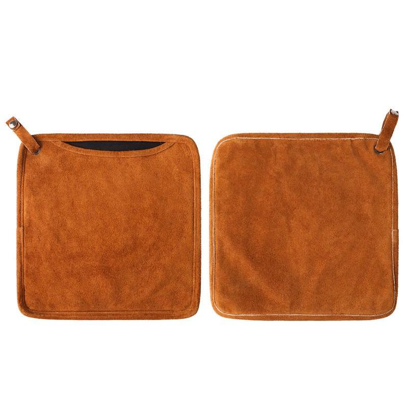 Heat Resistant Oven Mitts With Insulated Pad Camping Grilling BBQ Outdoor Cooking Fireproof Leather Gloves