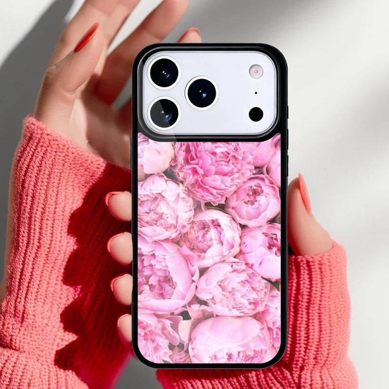 Peony Sunflowe Rose Daisy Plants Flower Phone Case for iPhone 17 Air 16e 15 14 13 Pro Max Back Cover for 12 11 Pro Coque